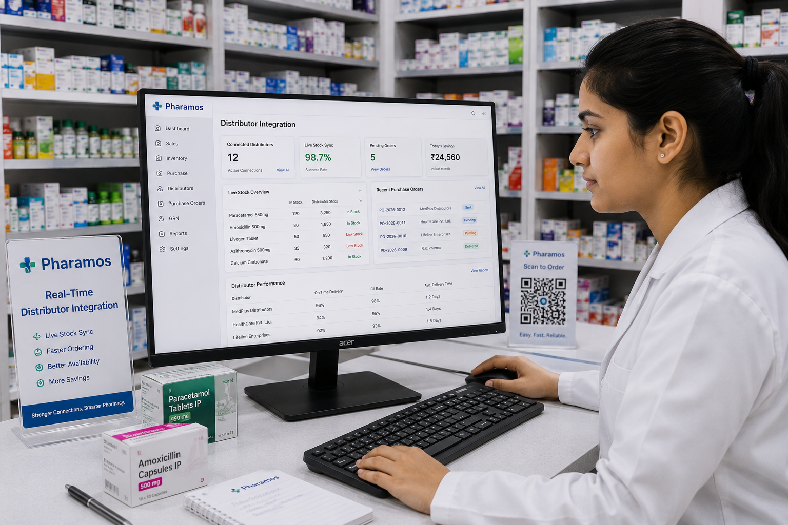 Cloud-based pharmaceutical distributor network mapping schema