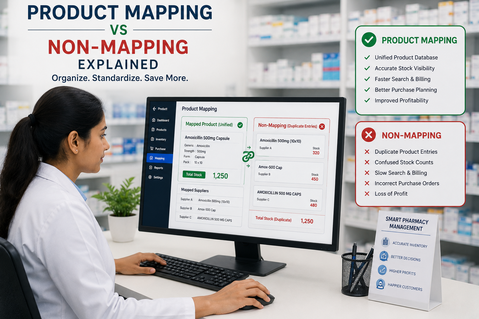 Product Mapping Concept in Pharmacy Inventory Systems