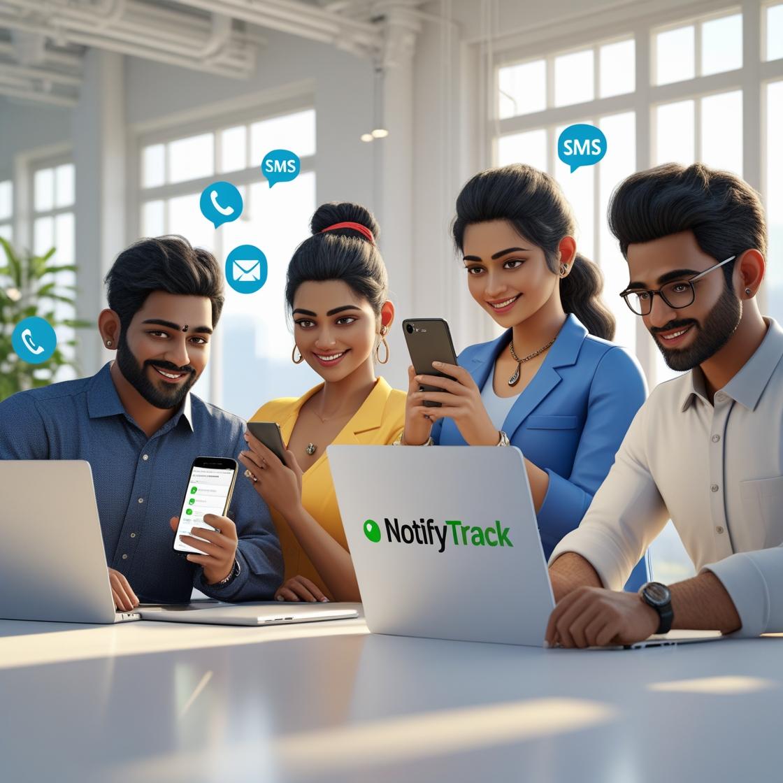 NotifyTrack Dashboard Preview